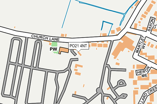 PO21 4NT map - OS OpenMap – Local (Ordnance Survey)