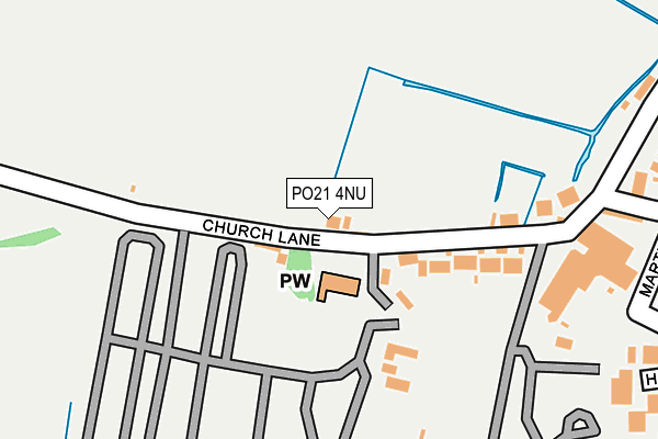 PO21 4NU map - OS OpenMap – Local (Ordnance Survey)