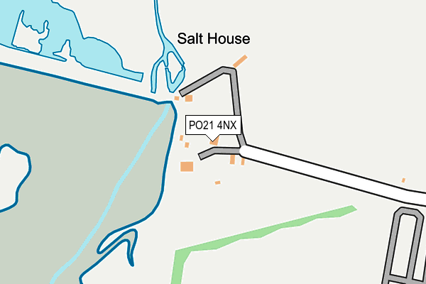 PO21 4NX map - OS OpenMap – Local (Ordnance Survey)