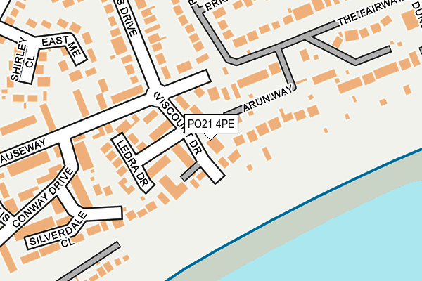 PO21 4PE map - OS OpenMap – Local (Ordnance Survey)