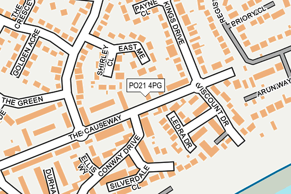 PO21 4PG map - OS OpenMap – Local (Ordnance Survey)
