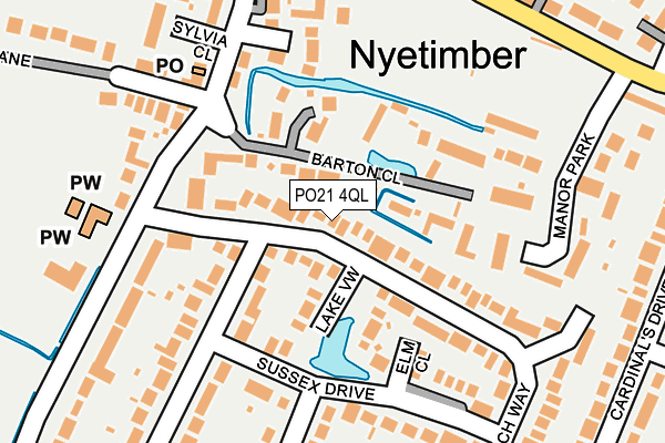 PO21 4QL map - OS OpenMap – Local (Ordnance Survey)