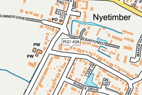 PO21 4QN map - OS OpenMap – Local (Ordnance Survey)