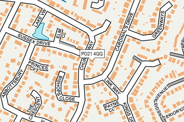 PO21 4QQ map - OS OpenMap – Local (Ordnance Survey)