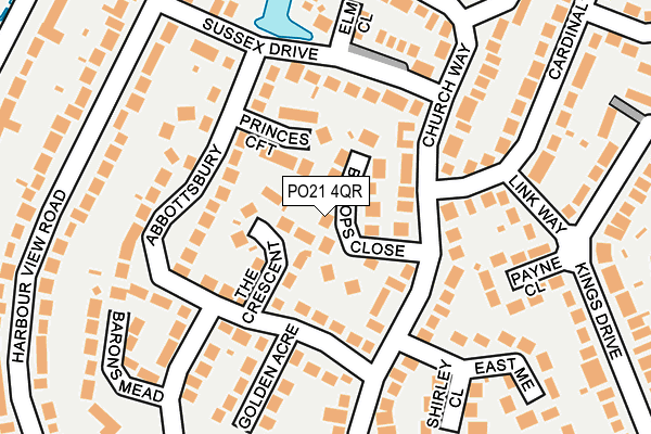 PO21 4QR map - OS OpenMap – Local (Ordnance Survey)