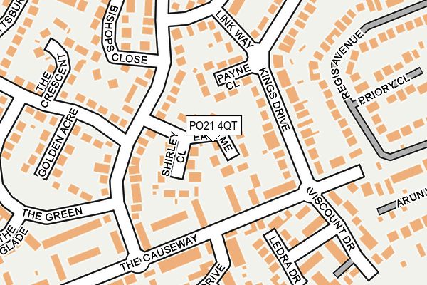 PO21 4QT map - OS OpenMap – Local (Ordnance Survey)