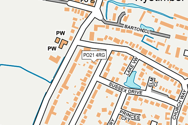 PO21 4RG map - OS OpenMap – Local (Ordnance Survey)