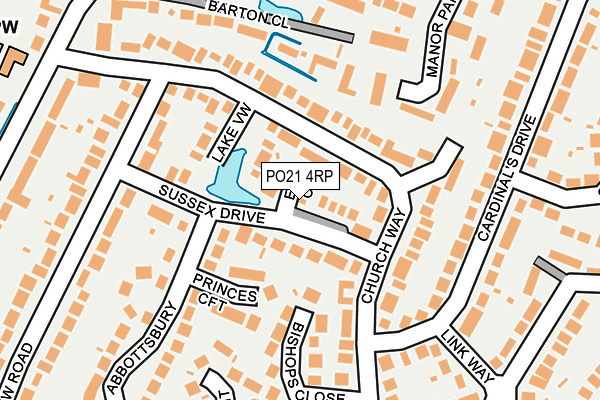 PO21 4RP map - OS OpenMap – Local (Ordnance Survey)