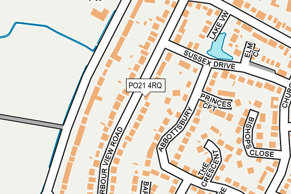 PO21 4RQ map - OS OpenMap – Local (Ordnance Survey)