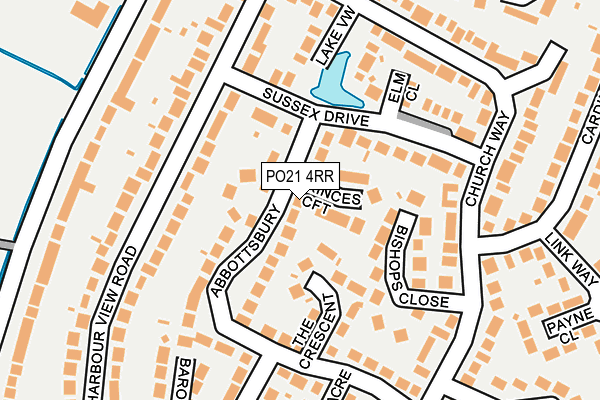 PO21 4RR map - OS OpenMap – Local (Ordnance Survey)