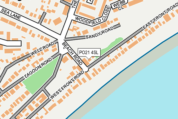 PO21 4SL map - OS OpenMap – Local (Ordnance Survey)