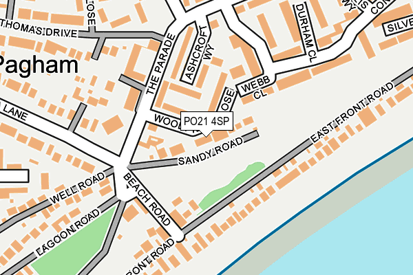 PO21 4SP map - OS OpenMap – Local (Ordnance Survey)