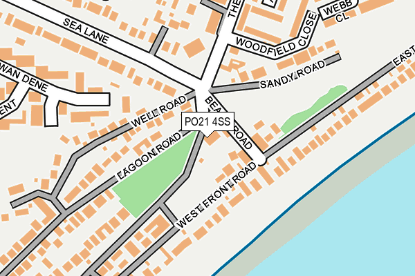 PO21 4SS map - OS OpenMap – Local (Ordnance Survey)