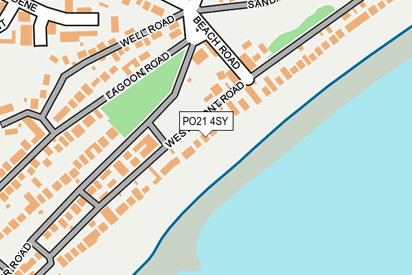 PO21 4SY map - OS OpenMap – Local (Ordnance Survey)