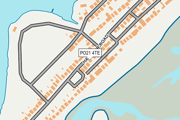 PO21 4TE map - OS OpenMap – Local (Ordnance Survey)