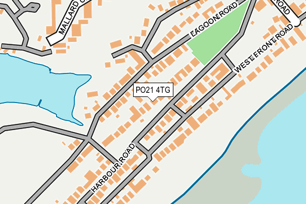 PO21 4TG map - OS OpenMap – Local (Ordnance Survey)