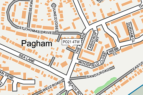 Map of R S PAGHAM LTD at local scale