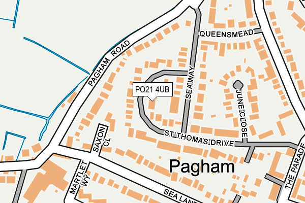 PO21 4UB map - OS OpenMap – Local (Ordnance Survey)