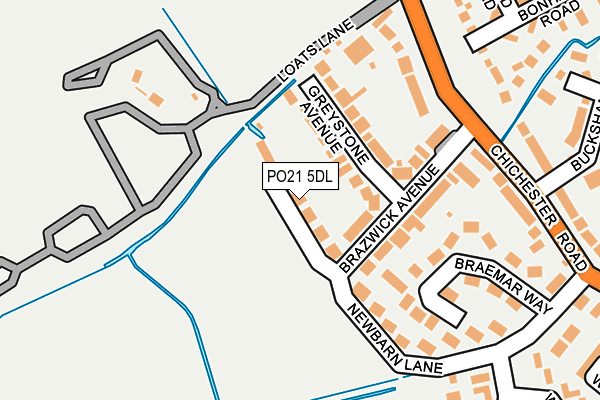 PO21 5DL map - OS OpenMap – Local (Ordnance Survey)
