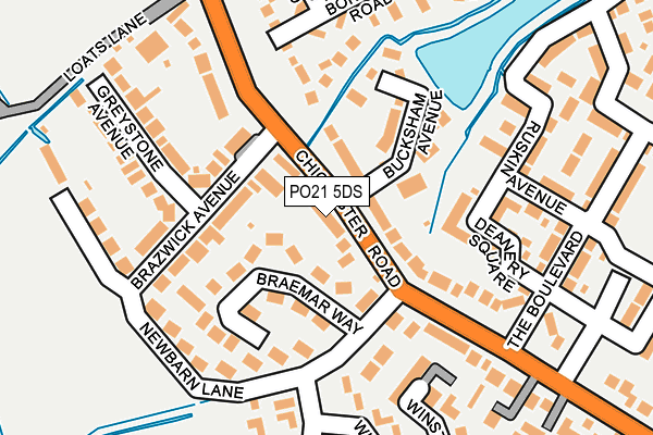 PO21 5DS map - OS OpenMap – Local (Ordnance Survey)