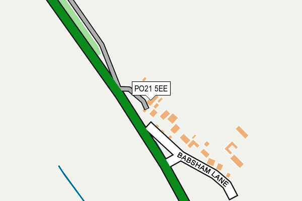 PO21 5EE map - OS OpenMap – Local (Ordnance Survey)