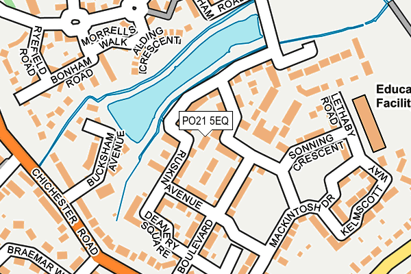 PO21 5EQ map - OS OpenMap – Local (Ordnance Survey)