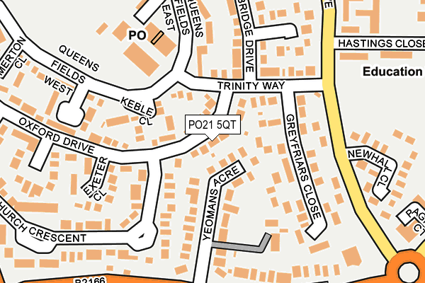 PO21 5QT map - OS OpenMap – Local (Ordnance Survey)