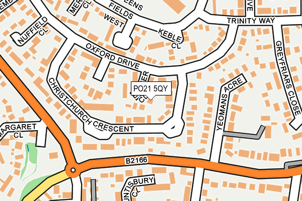 PO21 5QY map - OS OpenMap – Local (Ordnance Survey)