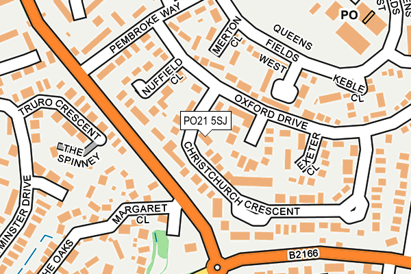 PO21 5SJ map - OS OpenMap – Local (Ordnance Survey)