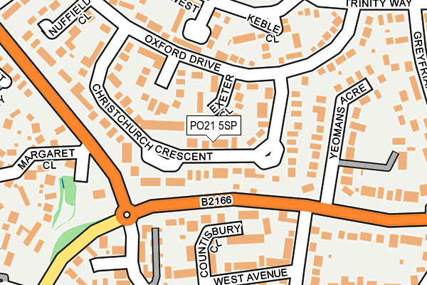 PO21 5SP map - OS OpenMap – Local (Ordnance Survey)