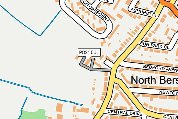PO21 5UL map - OS OpenMap – Local (Ordnance Survey)