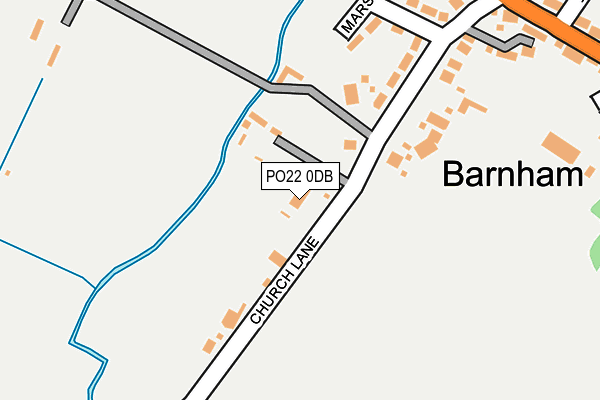 PO22 0DB map - OS OpenMap – Local (Ordnance Survey)