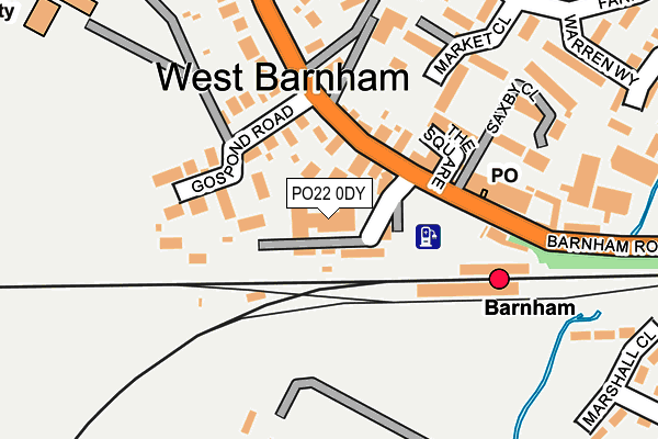 PO22 0DY map - OS OpenMap – Local (Ordnance Survey)