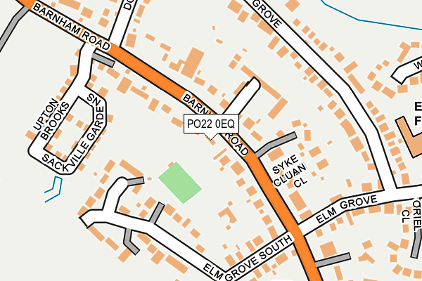 PO22 0EQ map - OS OpenMap – Local (Ordnance Survey)