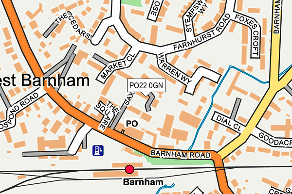 PO22 0GN map - OS OpenMap – Local (Ordnance Survey)
