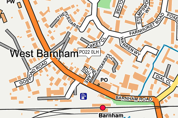 PO22 0LH map - OS OpenMap – Local (Ordnance Survey)