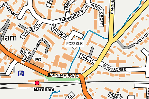 PO22 0LR map - OS OpenMap – Local (Ordnance Survey)