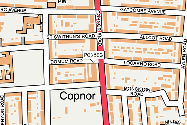 PO3 5EG map - OS OpenMap – Local (Ordnance Survey)