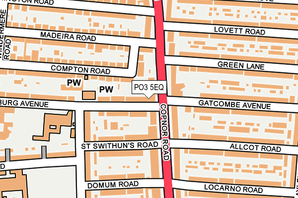PO3 5EQ map - OS OpenMap – Local (Ordnance Survey)