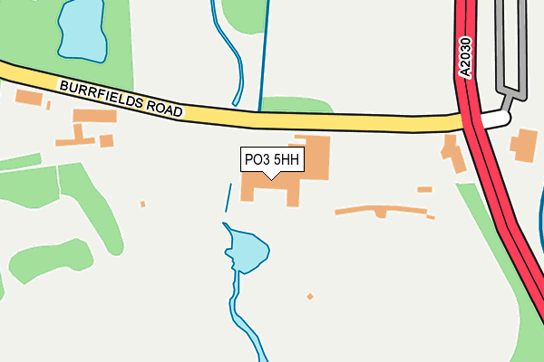 PO3 5HH map - OS OpenMap – Local (Ordnance Survey)