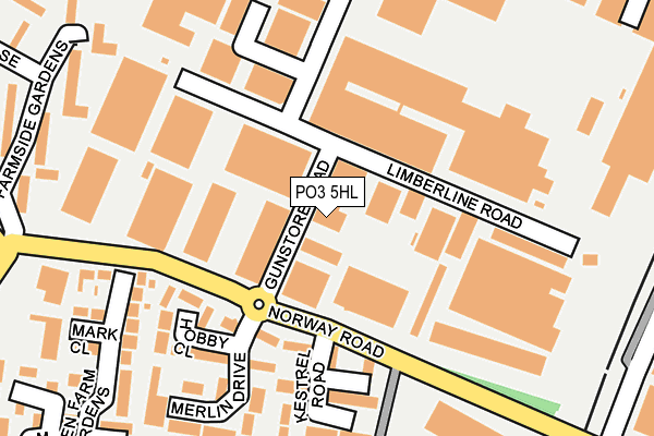 PO3 5HL map - OS OpenMap – Local (Ordnance Survey)