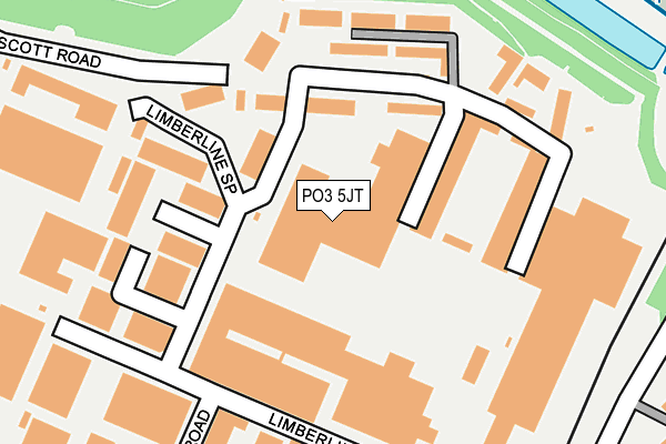 PO3 5JT map - OS OpenMap – Local (Ordnance Survey)