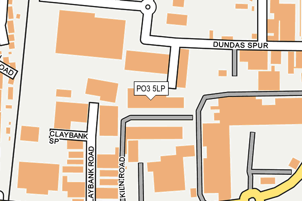 PO3 5LP map - OS OpenMap – Local (Ordnance Survey)