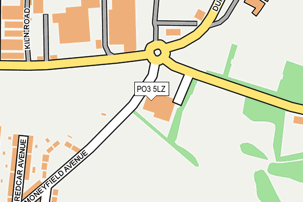 PO3 5LZ map - OS OpenMap – Local (Ordnance Survey)