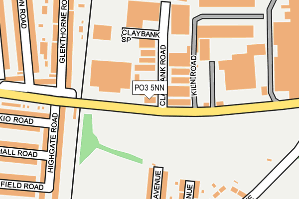 PO3 5NN map - OS OpenMap – Local (Ordnance Survey)