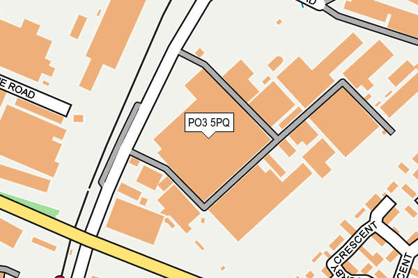 PO3 5PQ map - OS OpenMap – Local (Ordnance Survey)