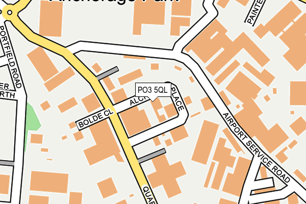 PO3 5QL map - OS OpenMap – Local (Ordnance Survey)