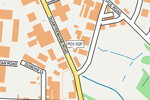PO3 5QP map - OS OpenMap – Local (Ordnance Survey)