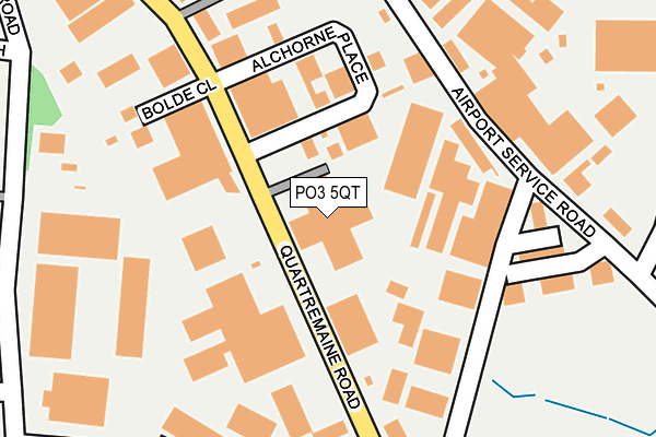 PO3 5QT map - OS OpenMap – Local (Ordnance Survey)
