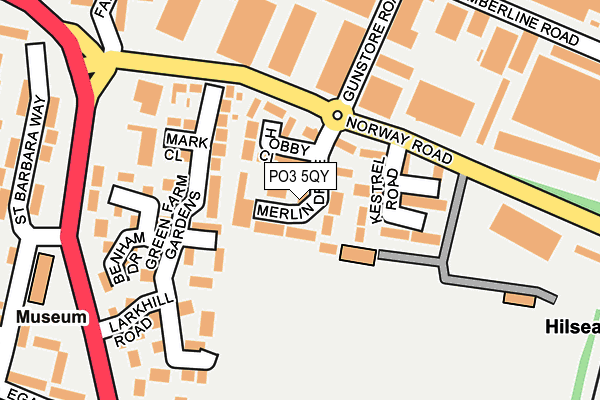 PO3 5QY map - OS OpenMap – Local (Ordnance Survey)